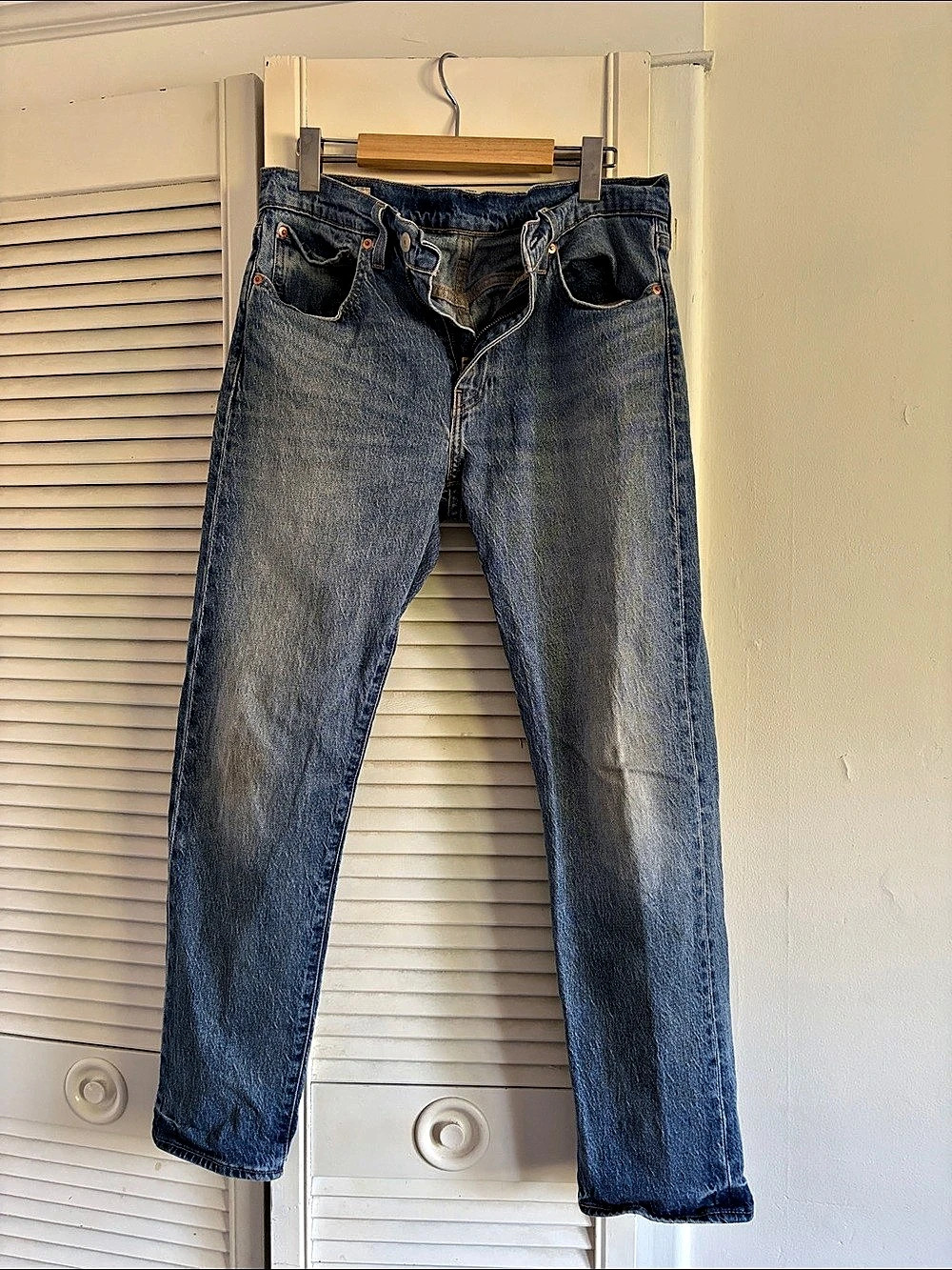 Levi's Premium 501 Straight Leg Jeans Blue Waist 32